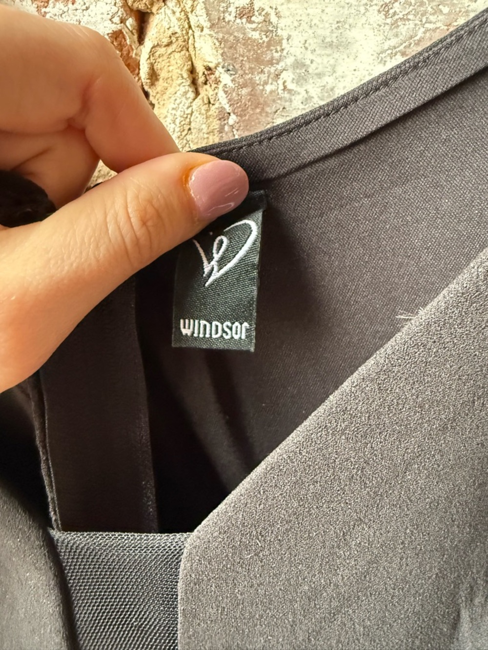 Windsor Black V-Neck Spaghetti-Strap Maxi Dress - Picture 2 of 5